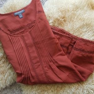 Pea in the Pod burnt orange blouse- Holiday Top!